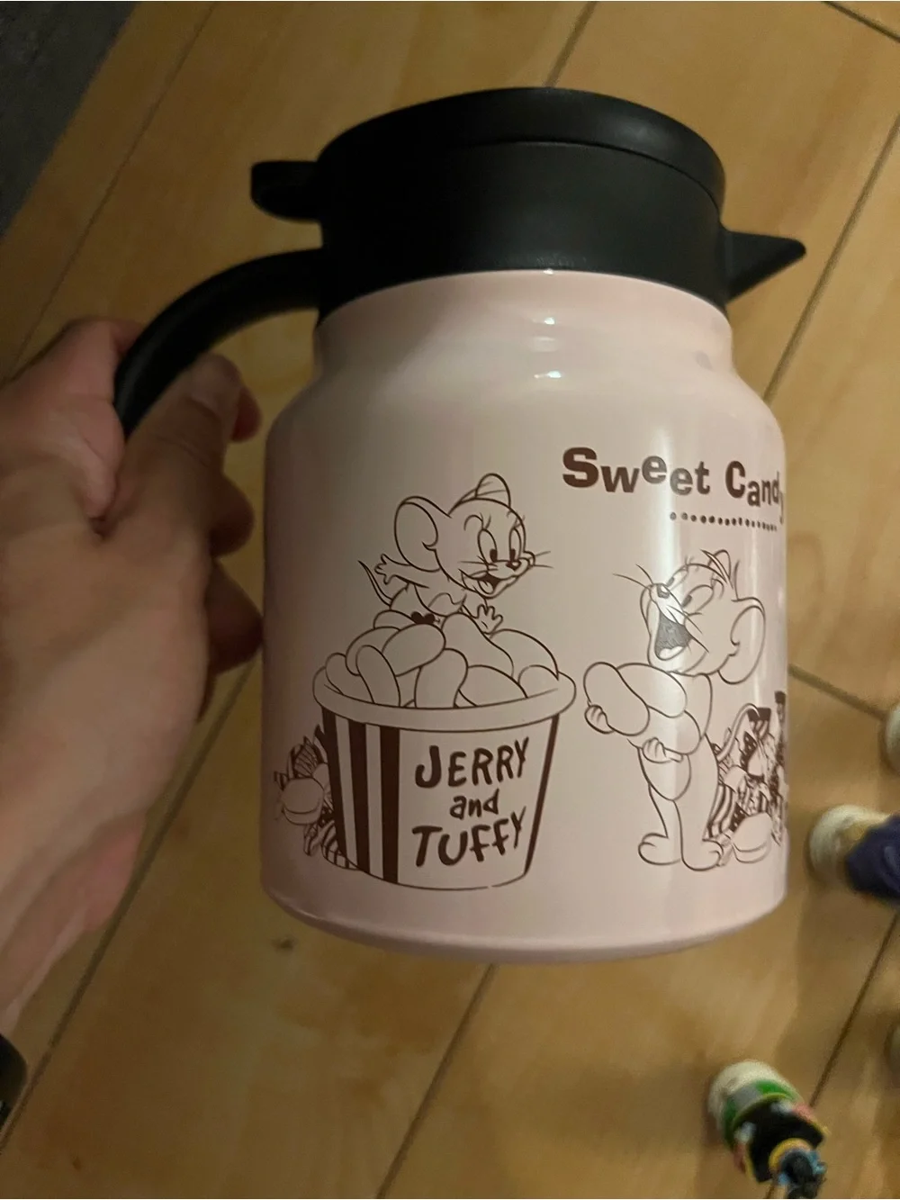 Pastel Pink Sweet Candy Coffee Carafe - Tom & Jerry